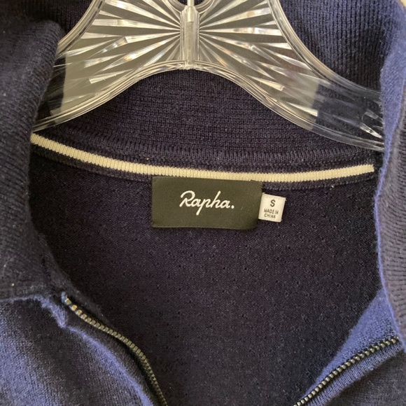 Rapha Navy Wool Cycling Sweater - Picture 1 of 10
